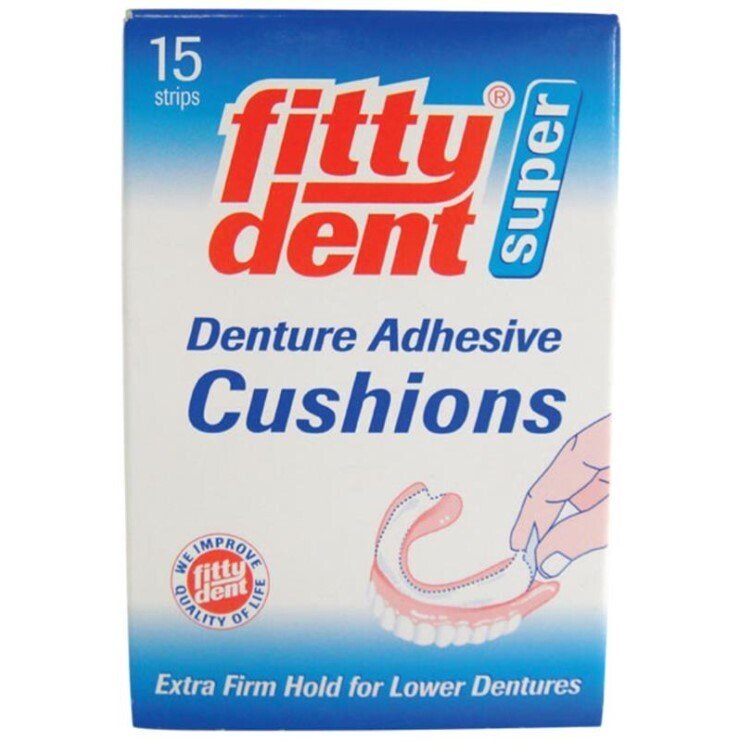 fittydent Denture Adhesive Cushions 15 per Pack Health7