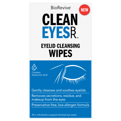 BioRevive CleanEyes - Eyelid Cleansing Wipes 30 PK