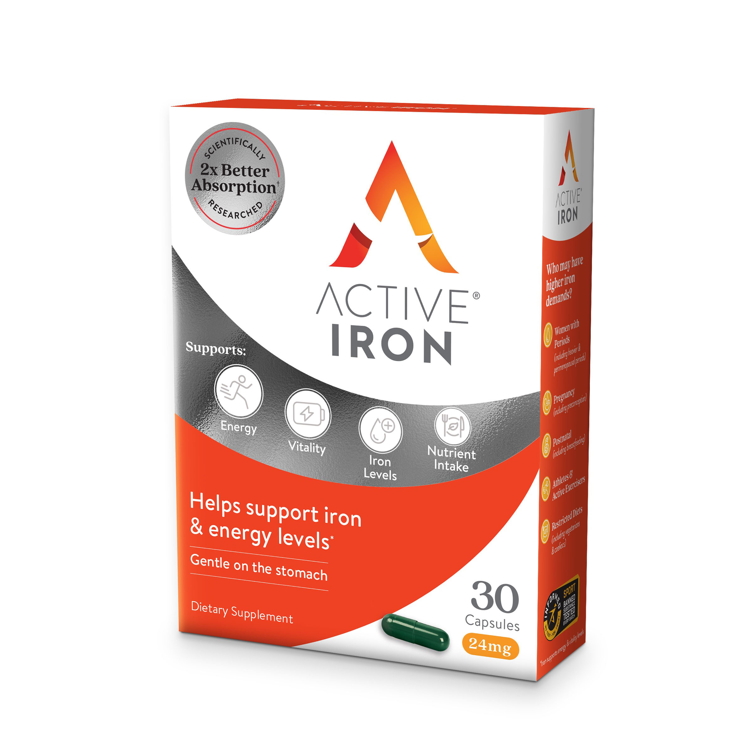 Active Iron 24mg Pk30 - Health7