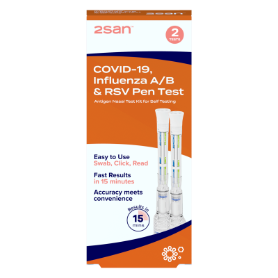 2San Covid-19, Influenza A/B & RSV 4in1 Pen Test