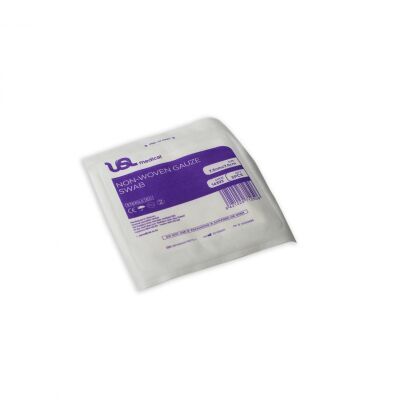 USL Non Woven Swabs Sterile 7.5cm x 7.5cm 5's